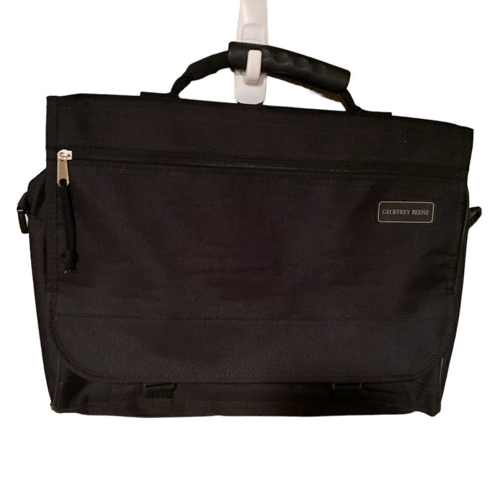 Geoffrey Beene Black Laptop Bag